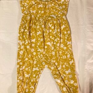Old Navy Yellow Floral Romper 12-18 months